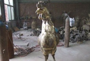 南京雕刻公鸡铜雕，铸就艺术之美