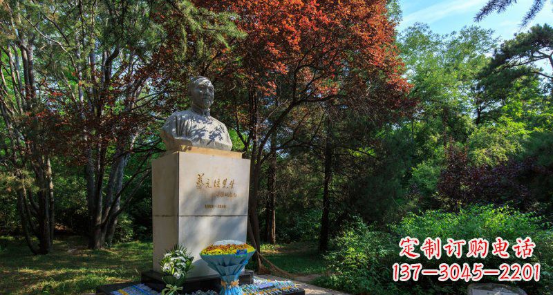 南京精致无缝蔡元培胸像石雕