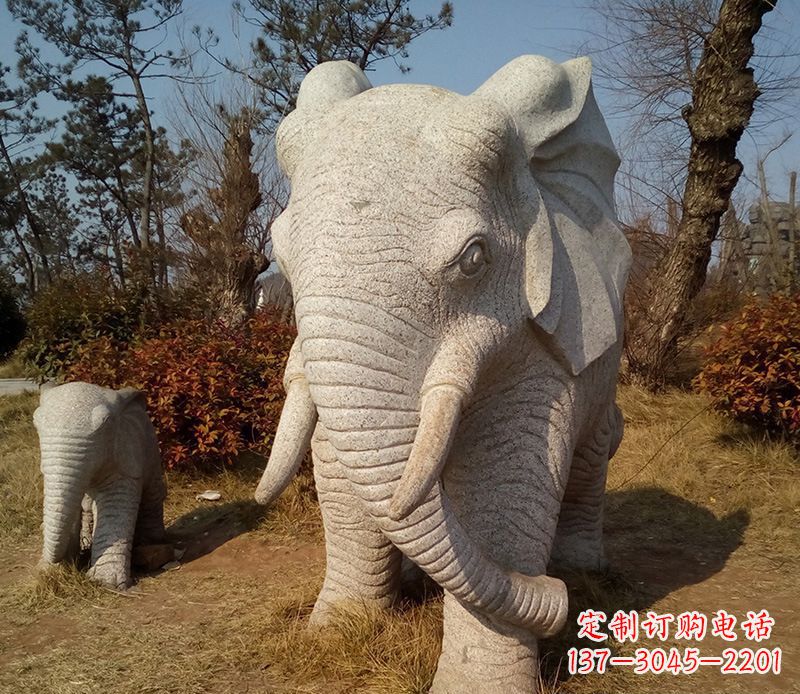 南京精美大象雕塑