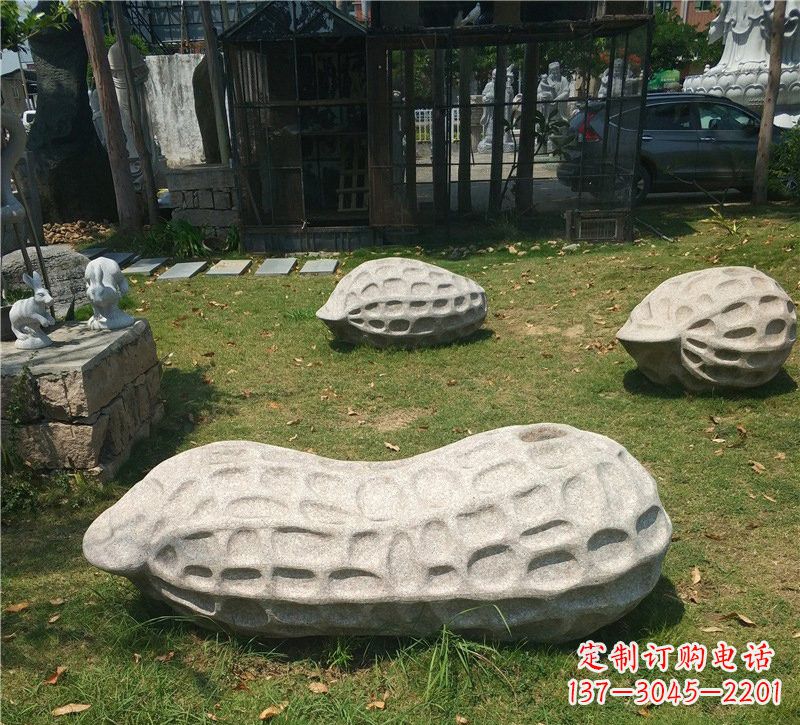南京精美大理石花生雕塑