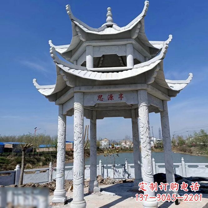 南京公园大理石凉亭