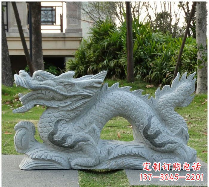 南京精美雕刻的大理石龙雕塑