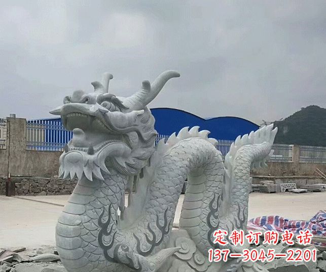 南京大理石生肖龙景观石雕