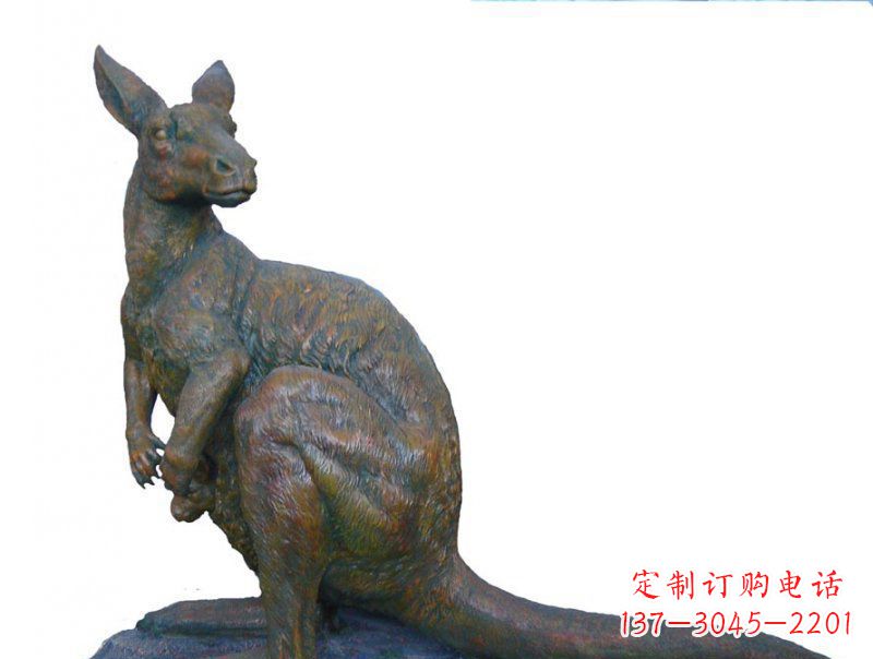 南京精致工艺铜袋鼠雕塑