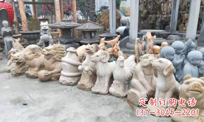 南京十二生肖动物雕塑
