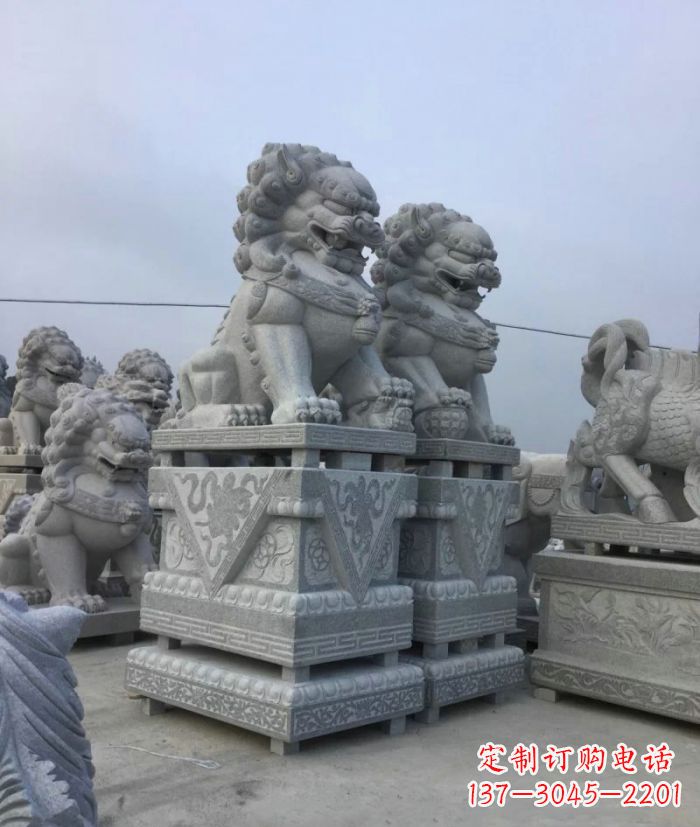 南京大理石狮子石雕