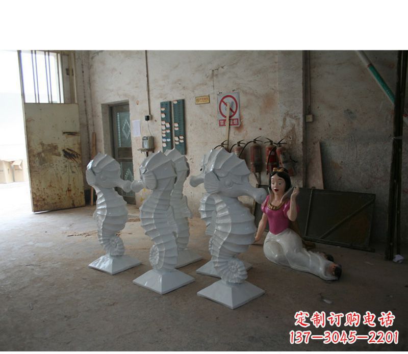南京精美海马石动物雕塑