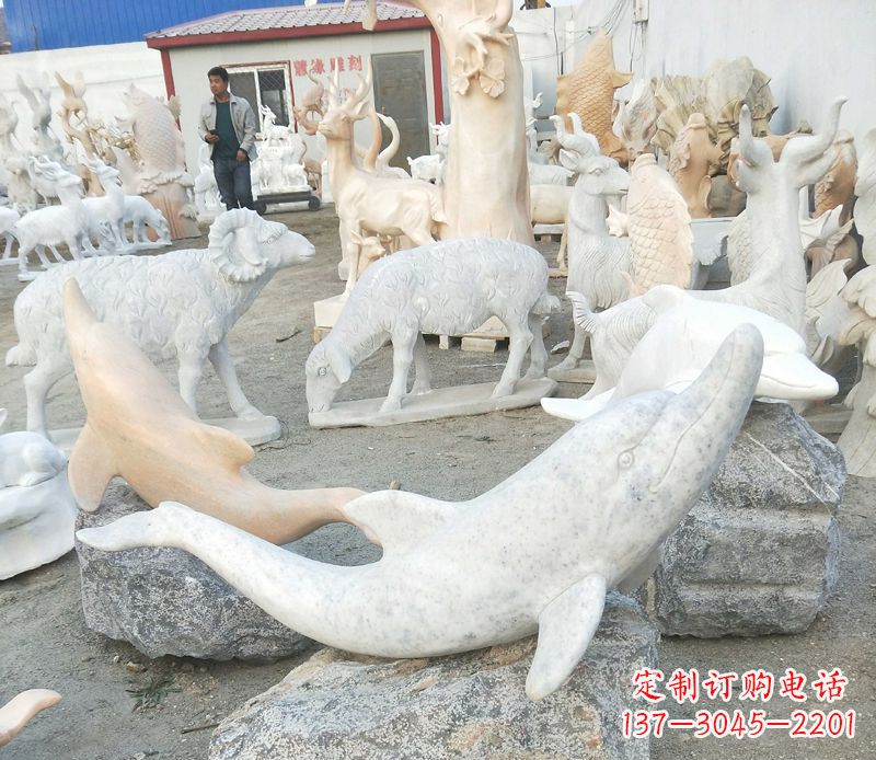 南京精美海豚雕塑,添点视觉亮点