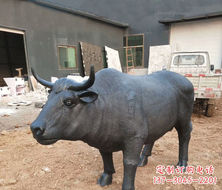 南京公园动物铜雕牛