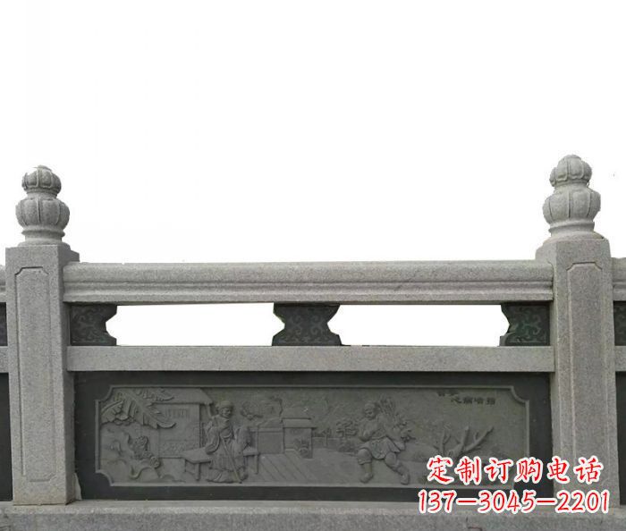 南京公园仿古石雕栏板