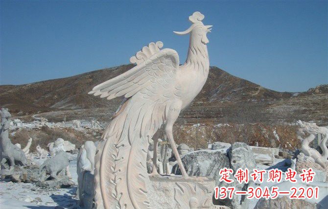 南京公园凤凰石雕