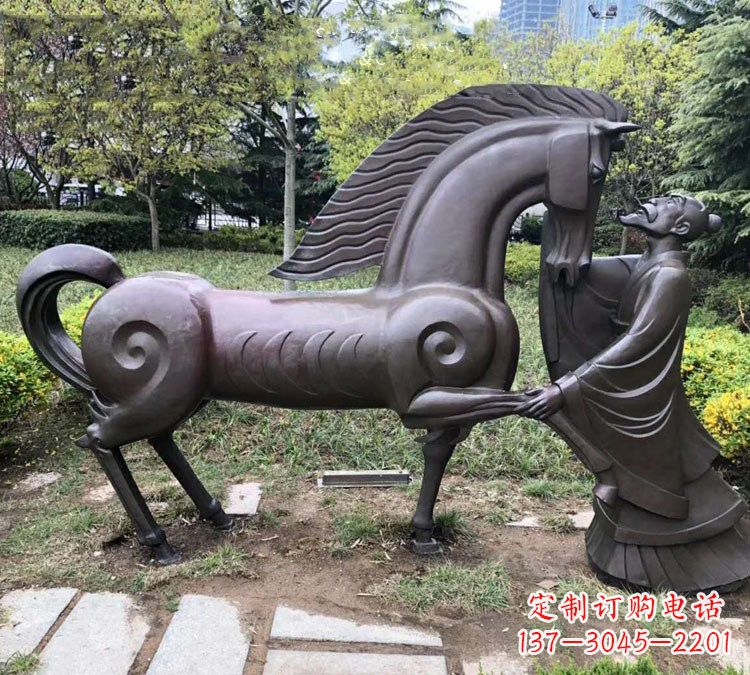 南京展现历史名人的铜雕雕塑