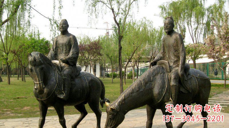 南京浪漫动人的骑马雕塑