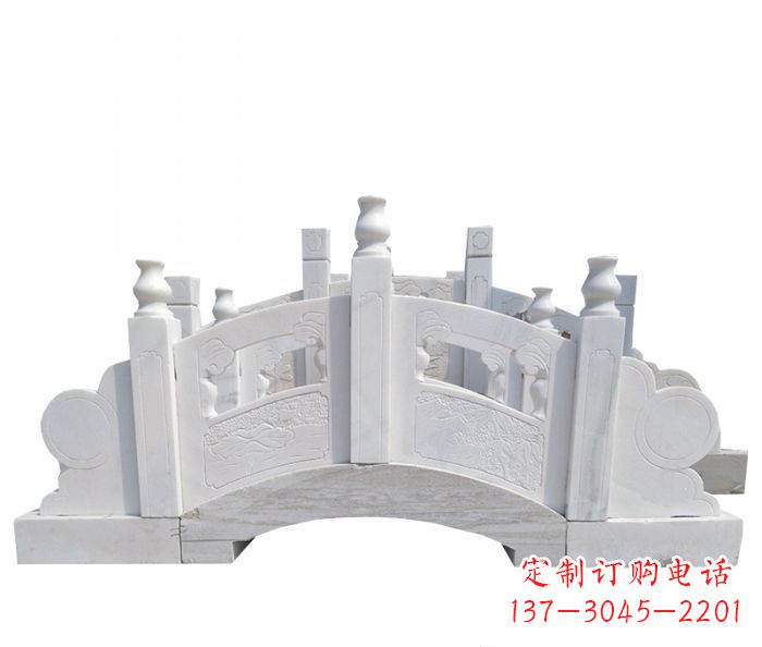 南京公园汉白玉石拱桥 (2)
