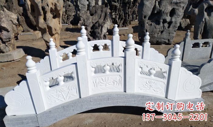 南京公园汉白玉石拱桥 (6)