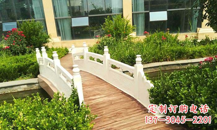 南京公园汉白玉石拱桥_2