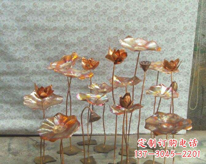 南京荷花风情铜雕