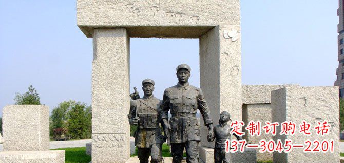 南京纪念红军的铜雕制品