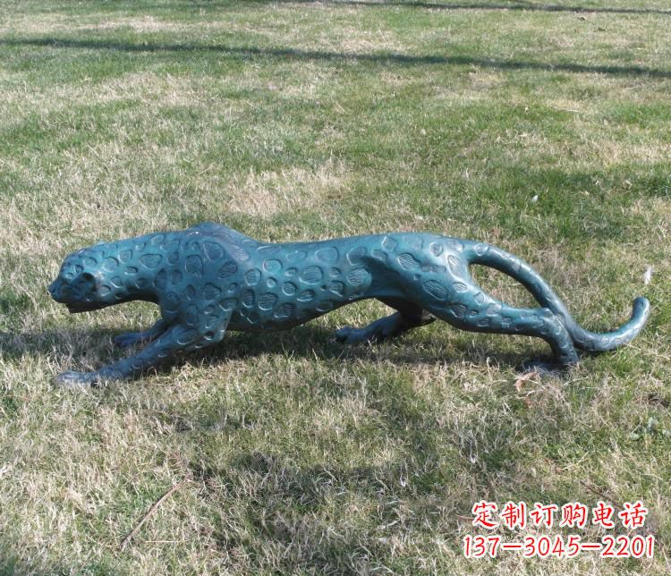 南京优质铜质金钱豹雕塑