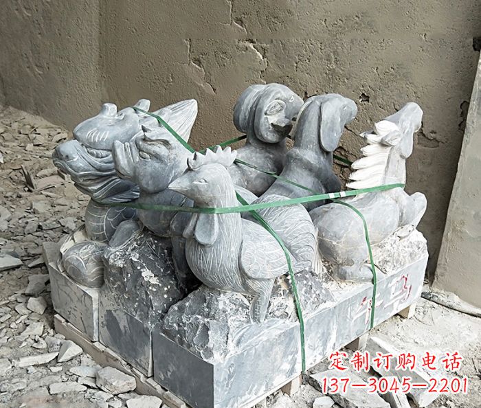 南京大理石12生肖石雕