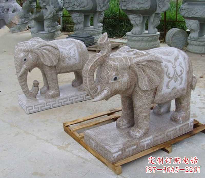南京精美大象雕塑