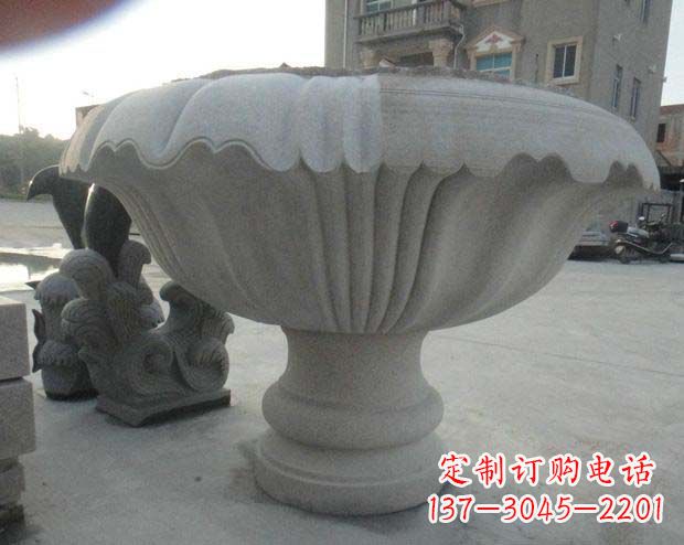 南京高端大理石花盆雕塑