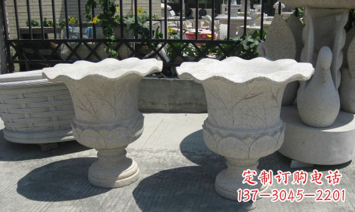 南京大理石花盆雕塑