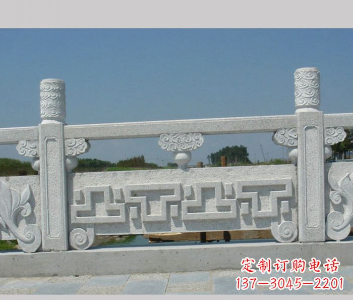 南京公园景观大理石栏板雕塑