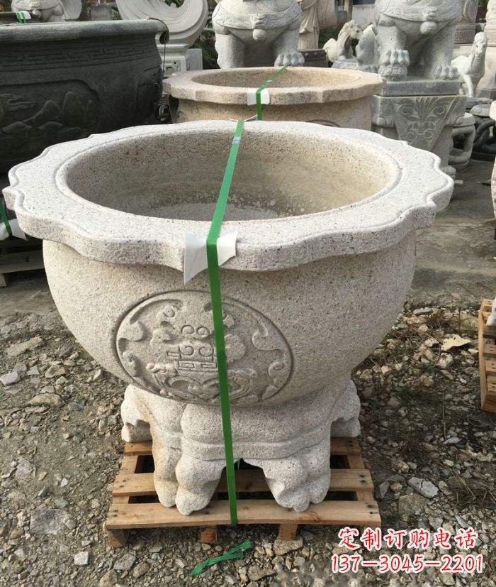 南京高品质大理石水缸雕塑