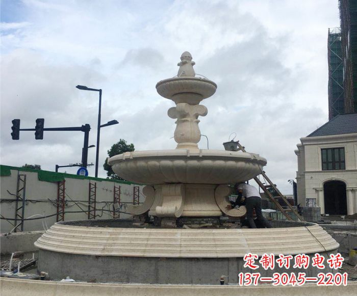 南京公园景观大型喷泉石雕