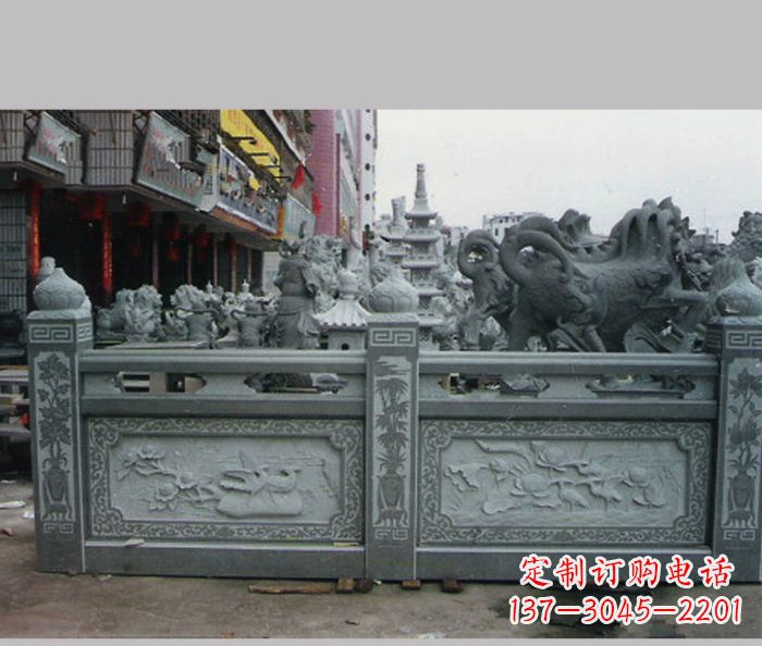 南京公园景观仿古石栏板 (4)