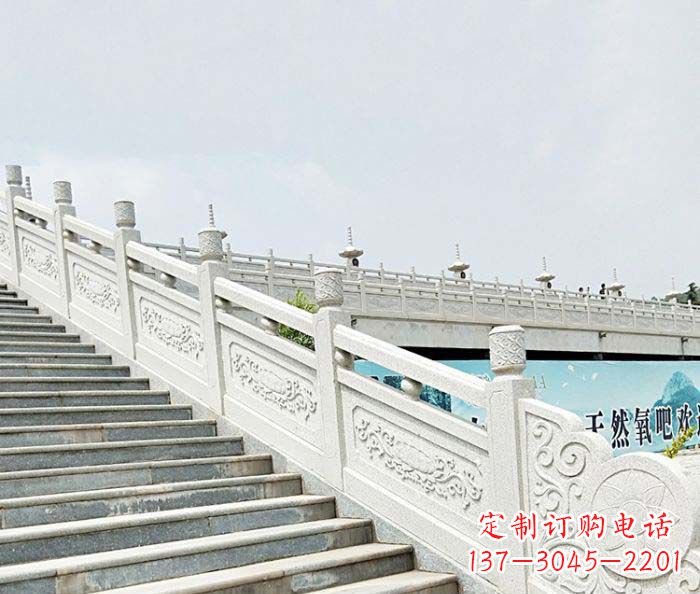 南京精美绝伦的汉白玉石栏板雕塑