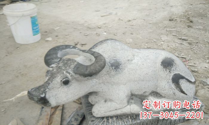 南京公园景观孺子牛石雕