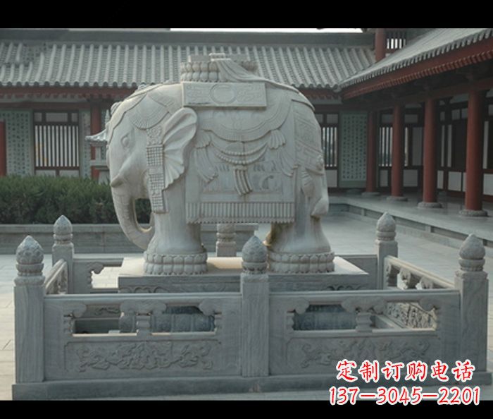 南京用大象雕塑彰显田园风情