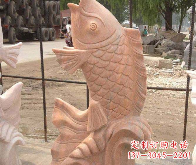 南京红石喷泉雕塑,点亮公园景观