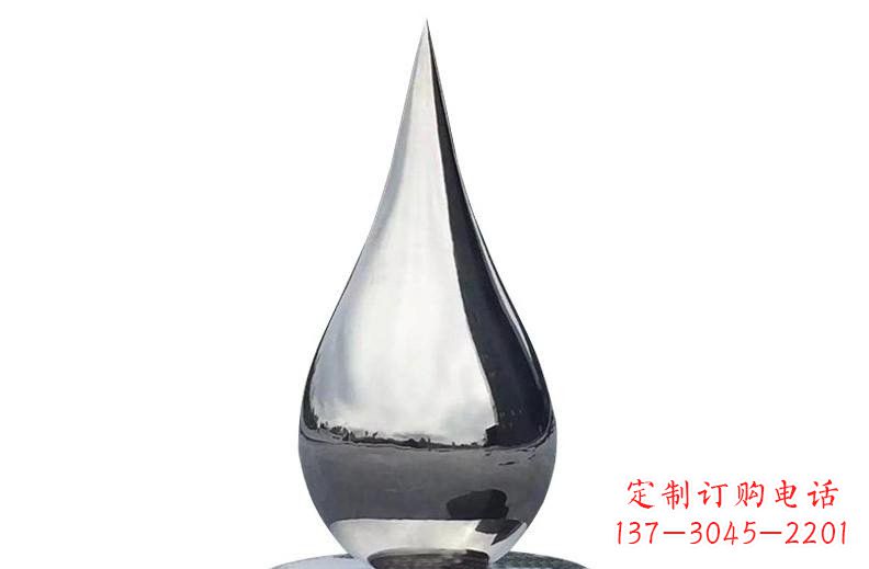 南京精湛打造,完美之作——不锈钢镜面水滴雕塑