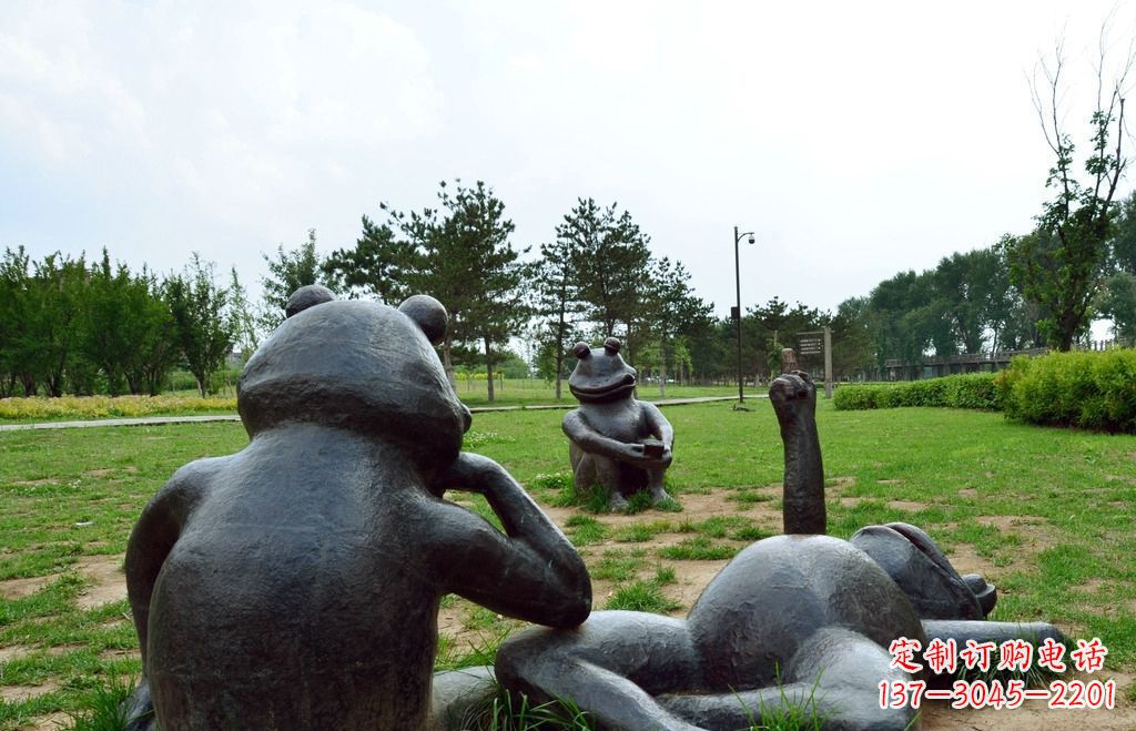 南京中领雕塑 | 艺术级青蛙铜雕