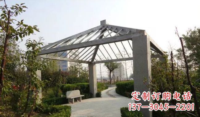 南京精美不锈钢凉亭雕塑