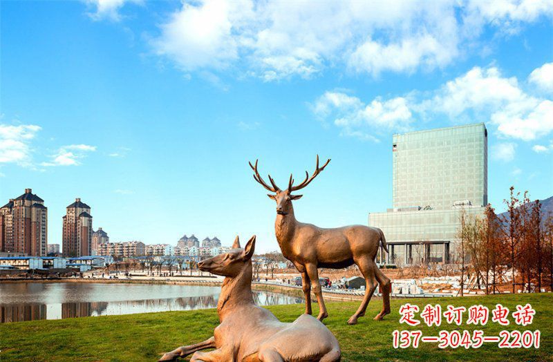 南京优质精美羚羊铜雕塑