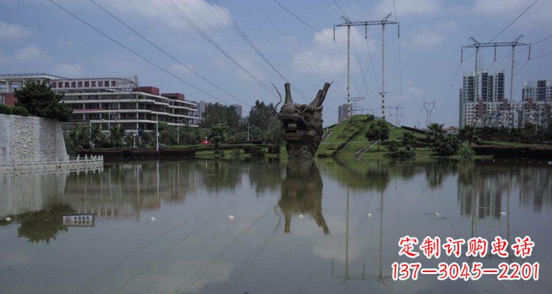 南京室外公园铜雕龙雕塑