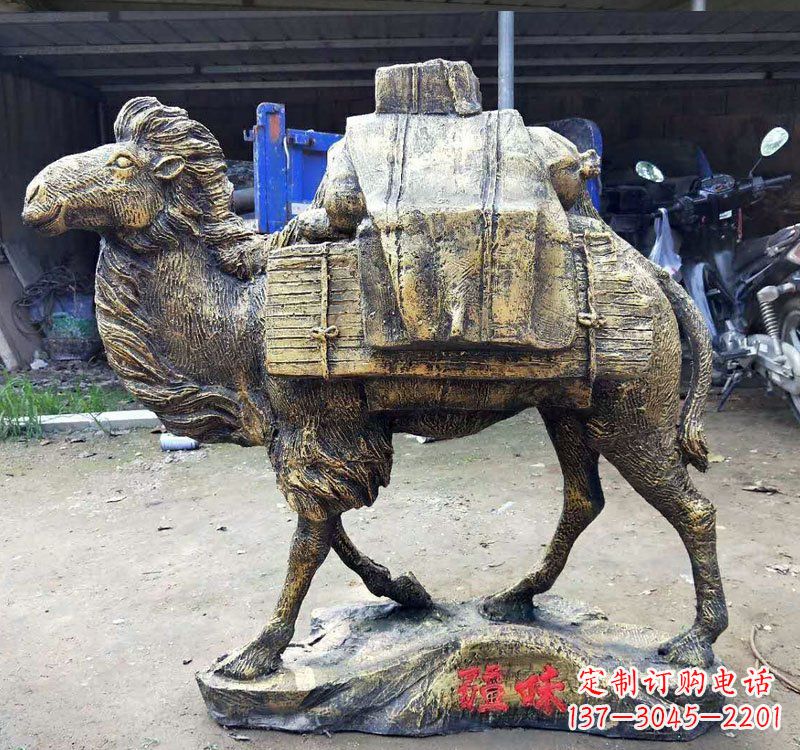 南京新颖华丽的骆驼铜雕定制