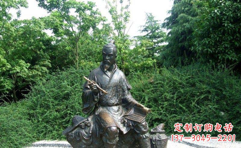 南京传统风情渔翁铜雕