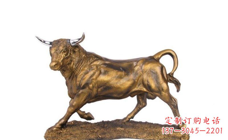 南京公园牛动物铜雕_1
