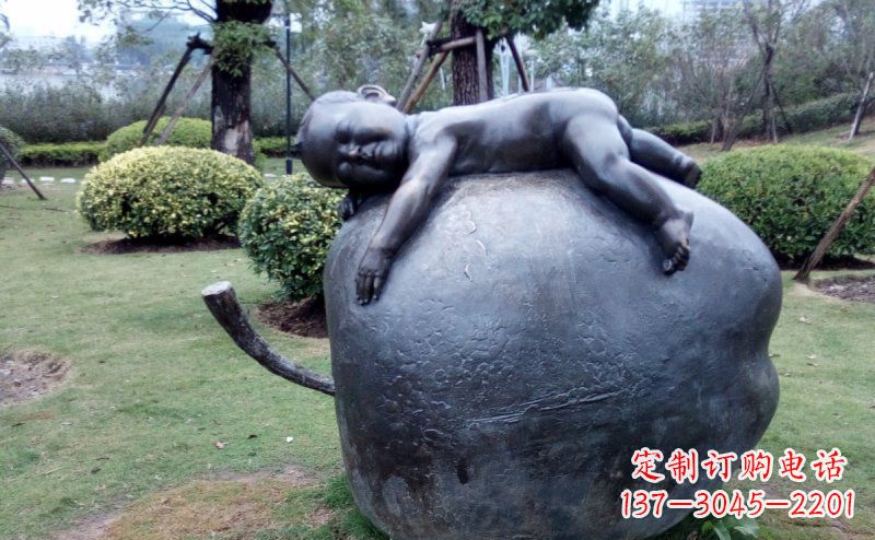 南京精致可爱的苹果雕塑
