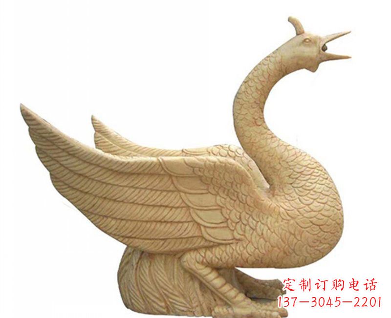 南京公园喷水凤凰石雕