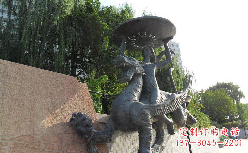 南京中领雕塑飞龙铜雕