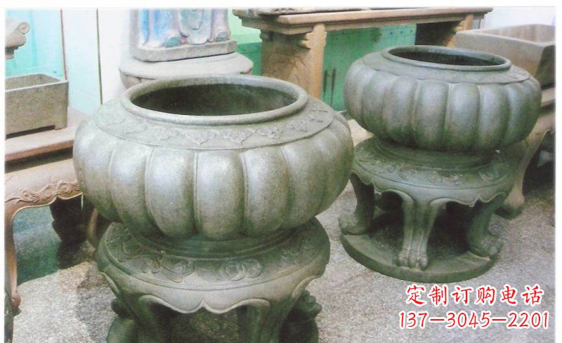 南京铜质公园水缸雕塑