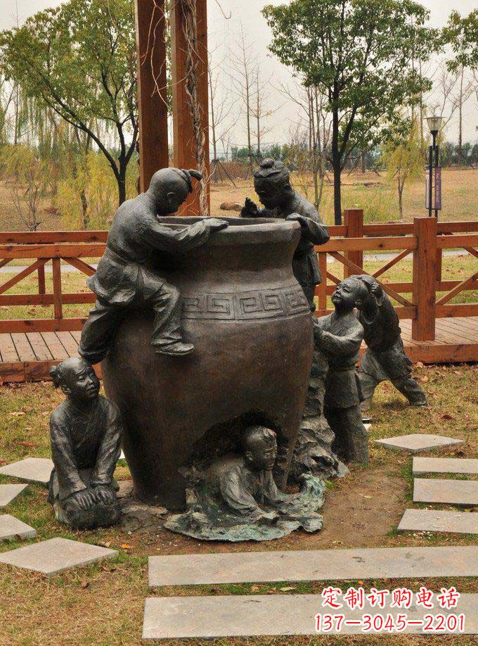 南京司马光砸缸铜雕定制