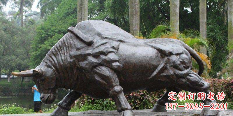 南京拓荒牛精美铜雕