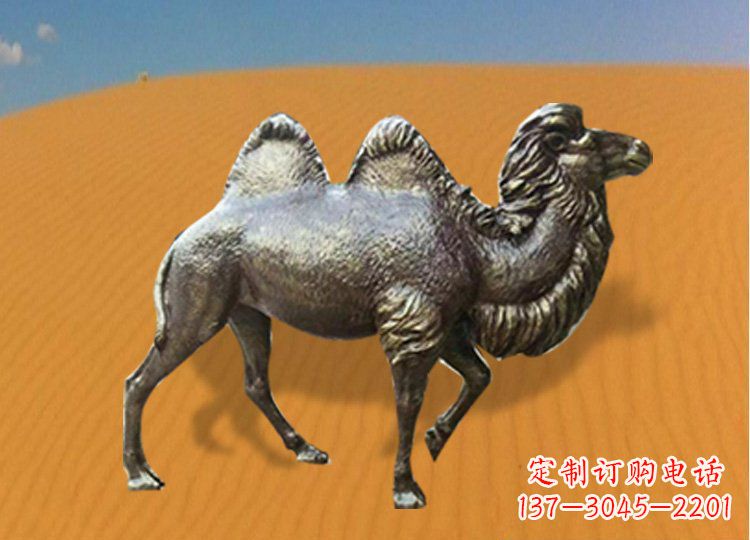 南京公园装饰精美铜骆驼雕塑
